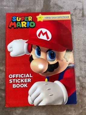 Nintendo Super Mario Official Sticker Book - Red, White, Blue